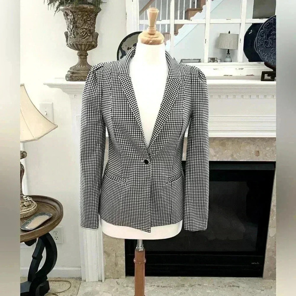 NWT Jules & Leopold Black & White Checkered Blazer - Picture 1 of 9